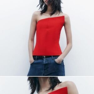 Zara top (strapless)